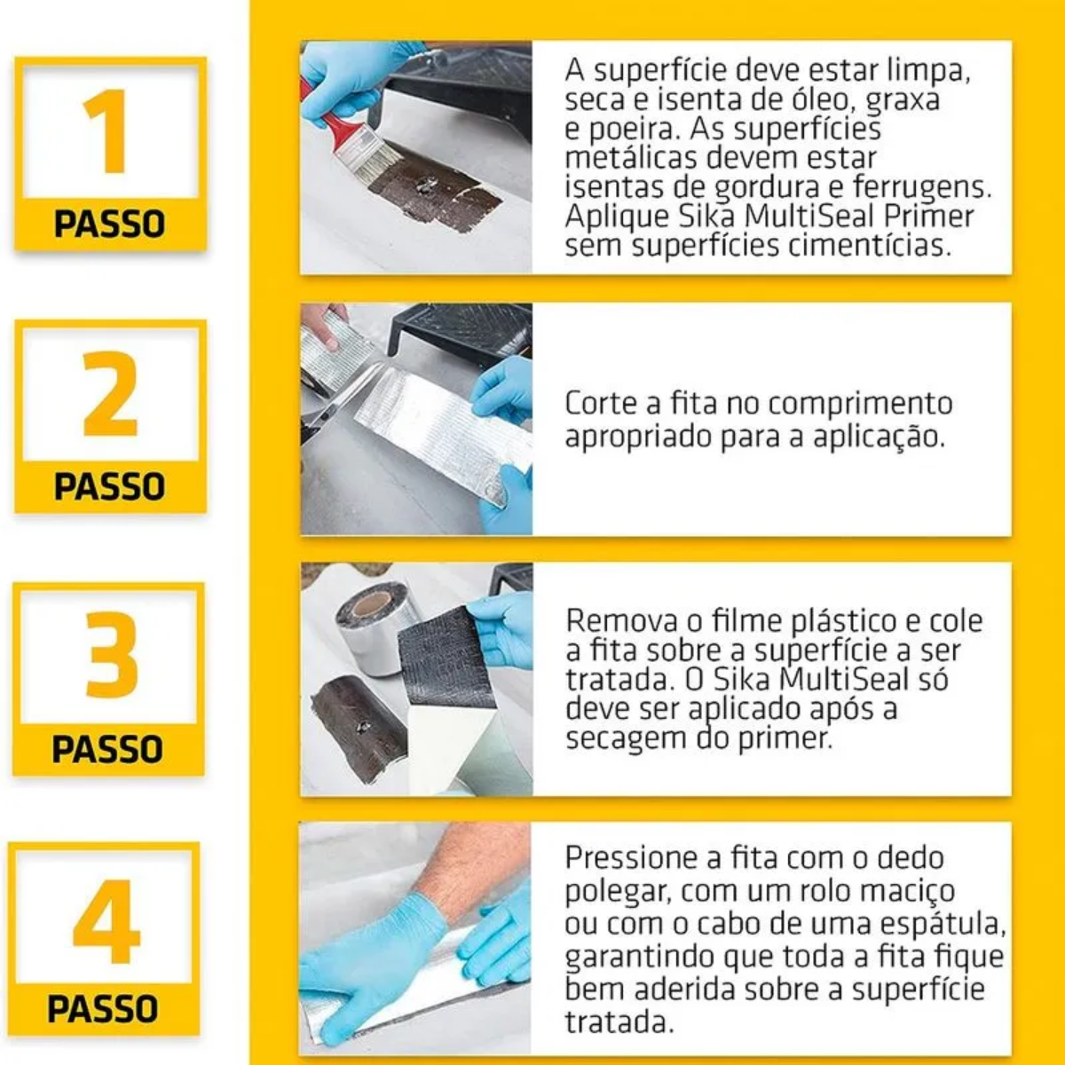 Fita Aluminio Multiuso Sikaseal 30 Cm X 10 M Sika - Imagem 3
