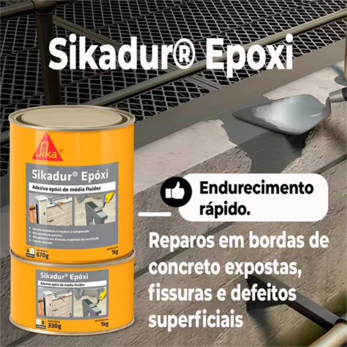 Sikadur Epóxi (AB) BR / 6x1KG - Imagem 2