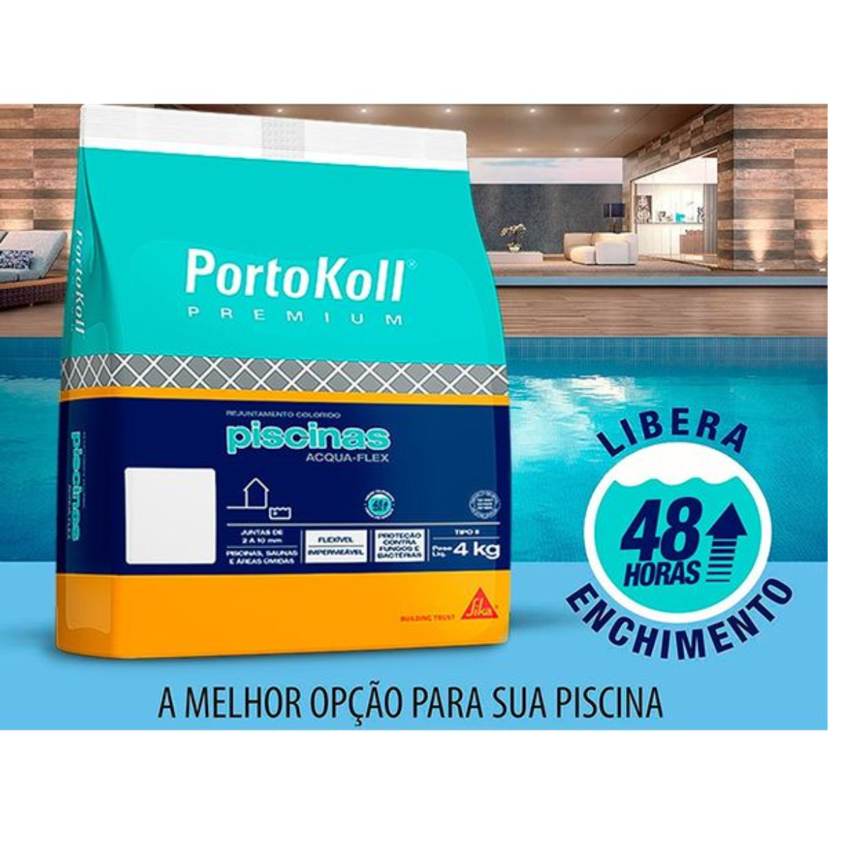 REJUNTE PK PREMIUM Aqua Flex 4KG - Imagem 4