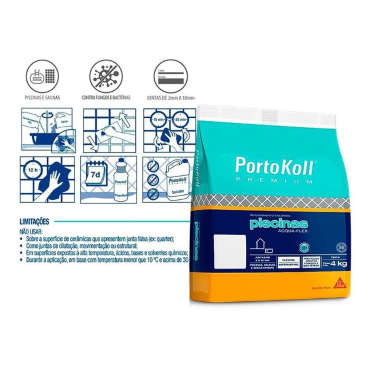 REJUNTE PK PREMIUM Aqua Flex 4KG - Imagem 5